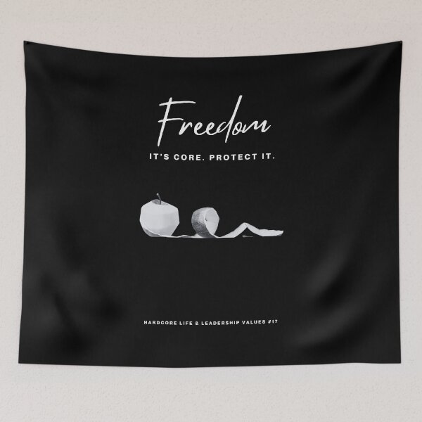 Item preview, FREEDOM: It's Core. Protect It. (#17 in the 'Hardcore Life & Leadership Values' Collection) designed and sold by ashowofvalues.