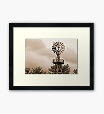 Power Wind Mill Framed Print