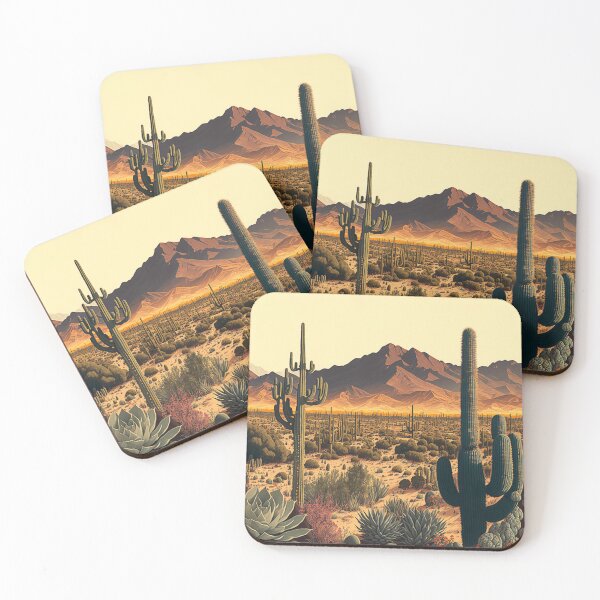 Item preview, Southwest Arizona Sonoran Cactus Scenes designed and sold by UncannyCanvas.