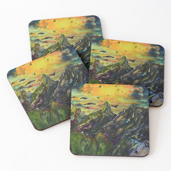 Item preview, Sun over dark mountains designed and sold by George Hutton Hunter.