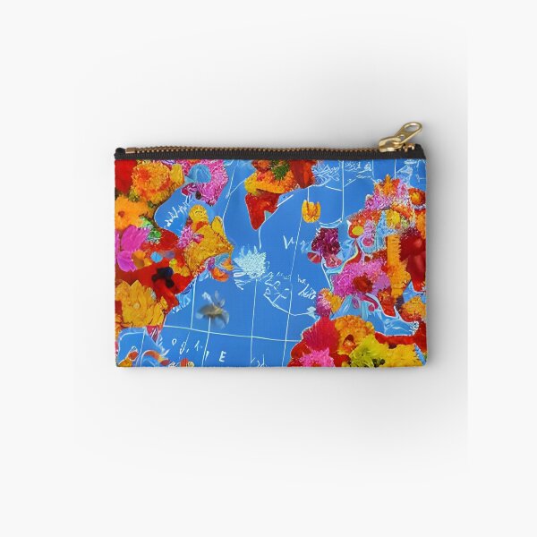 Item preview, Floral World Map designed and sold by gramizzia.