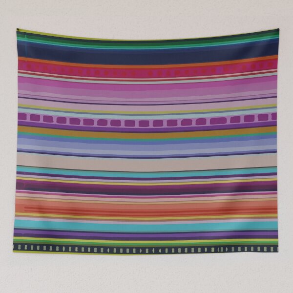 Item preview, Mexican rebozo colorful bold stripes designed and sold by T-Mex.