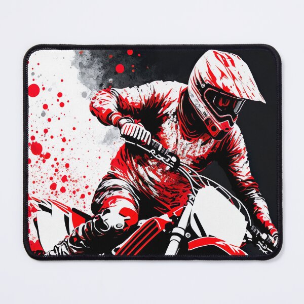 Item preview, Dirt Bike With Red and Black Paint Splash Design designed and sold by KoolArtDistrict.