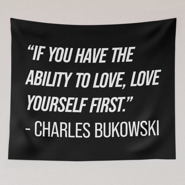 Item preview, Charles Bukowski Quote designed and sold by Texterns.