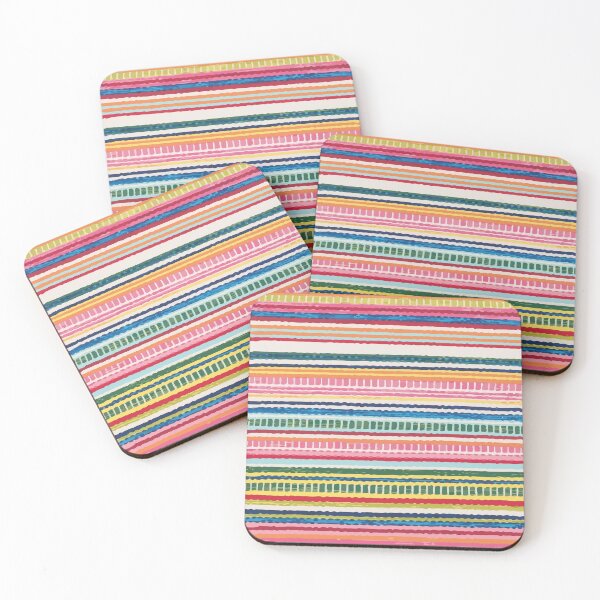 Item preview, Mexican rebozo texture colorful serape stripes designed and sold by T-Mex.