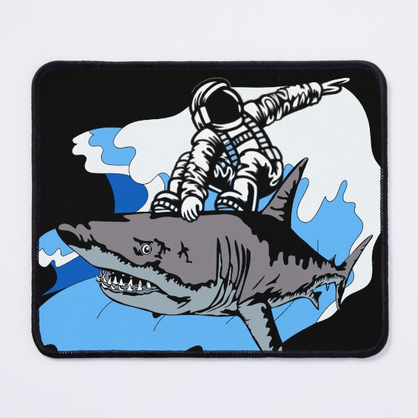Item preview, Astrosurfer, Surfing on Shark designed and sold by LifeofWindy.