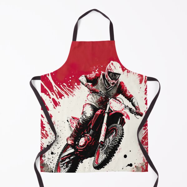 Item preview, Dirt Bike With Red and Black Paint Splash Design designed and sold by KoolArtDistrict.