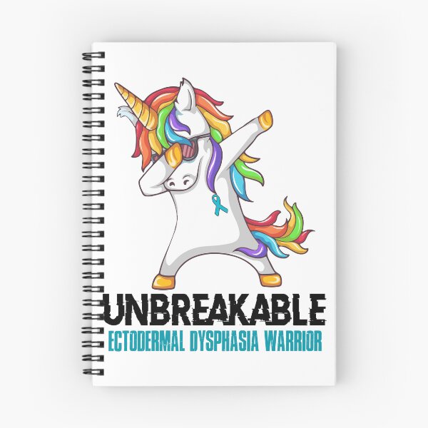 Item preview, Ectodermal Dysphasia Awareness - Unicorn Ectodermal Dysphasia Warrior Ribbon UNBREAKABLE designed and sold by Fernandezf.