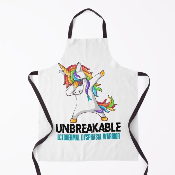 Item preview, Ectodermal Dysphasia Awareness - Unicorn Ectodermal Dysphasia Warrior Ribbon UNBREAKABLE designed and sold by Fernandezf.