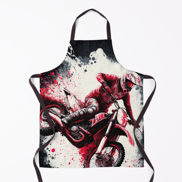 Item preview, Dirt Bike With Red and Black Paint Splash Design designed and sold by KoolArtDistrict.