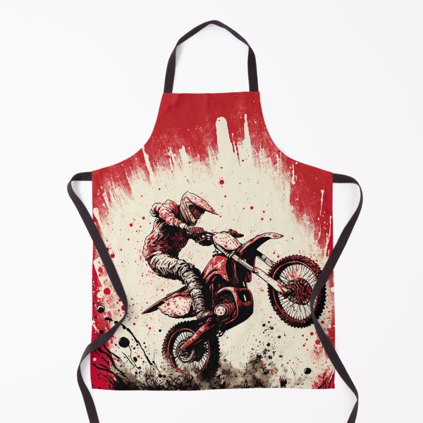 Item preview, Dirt Bike With Red and Black Paint Splash Design designed and sold by KoolArtDistrict.