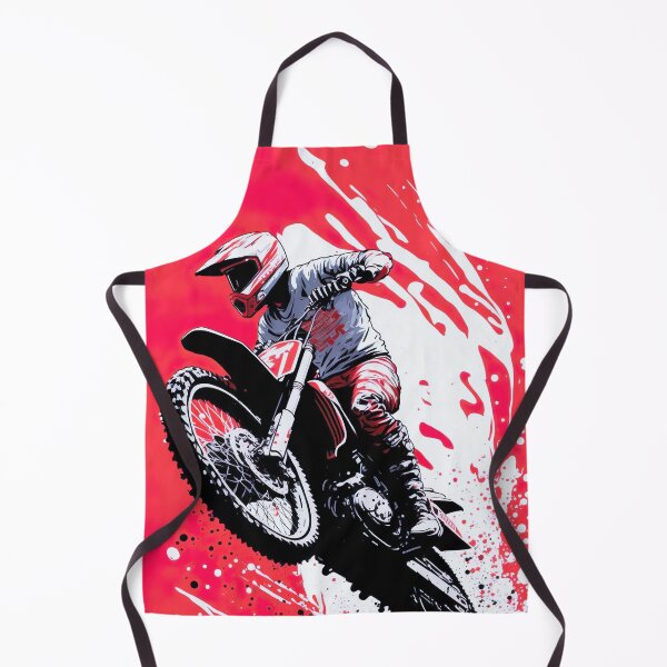 Item preview, Dirt Bike With Red and Black Paint Splash Design designed and sold by KoolArtDistrict.