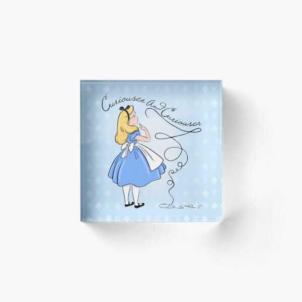 Curiouser And Curiouser Said Alice Acrylic Block