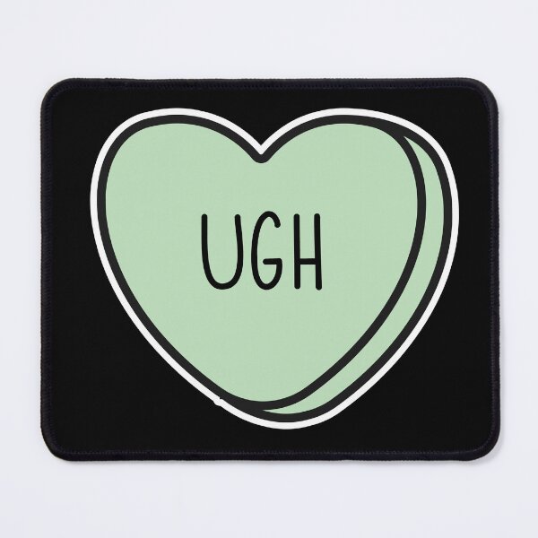 Item preview, UGH, Anti-Valentine, ew valentines conversation heart, rude valentines, anti valentine, eww valentines, ew valentines designed and sold by hitechmom.
