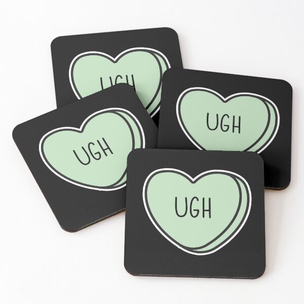 Item preview, UGH, Anti-Valentine, ew valentines conversation heart, rude valentines, anti valentine, eww valentines, ew valentines designed and sold by hitechmom.