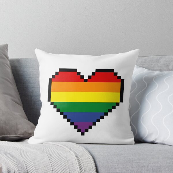 Artikelvorschau, Regenbogen-Herz-Stolz-Pixel-Kunst-Design entworfen und verkauft von bugpixels.