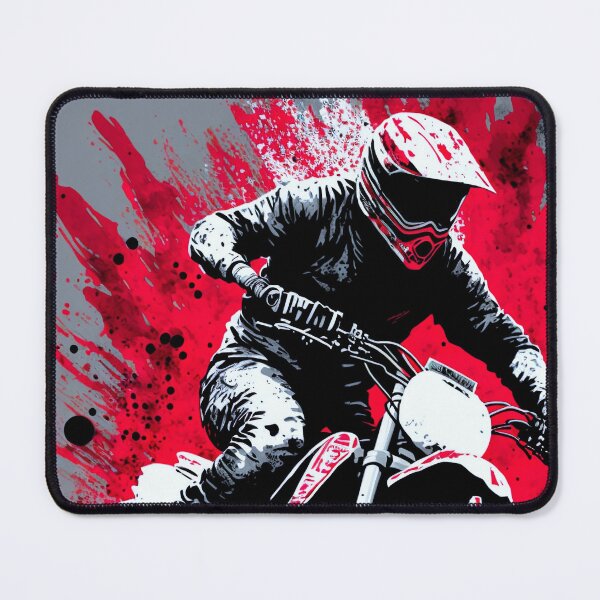 Item preview, Dirt Bike With Red and Black Paint Splash Design designed and sold by KoolArtDistrict.