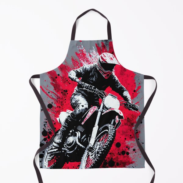 Item preview, Dirt Bike With Red and Black Paint Splash Design designed and sold by KoolArtDistrict.