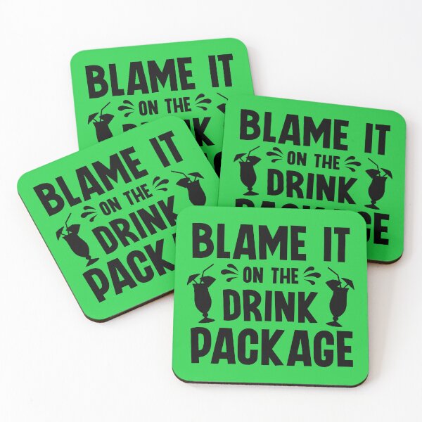 Item preview, Blame It On The Drink Package. Funny Cruise Quote, Vacation Quote, Family Cruise designed and sold by DesignHouse07.