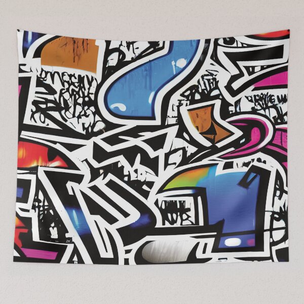 Item preview, colorful graffiti art designed and sold by GabyTrillions.