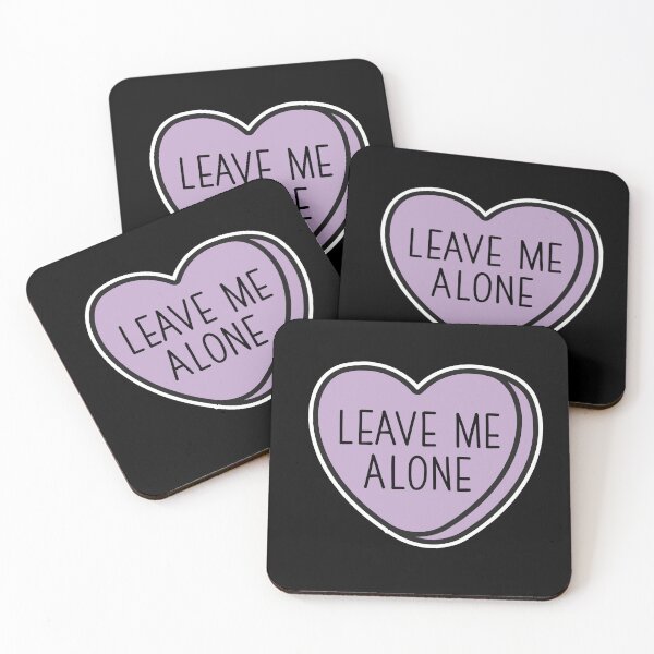 Item preview, Leave me alone, introvert, Anti-Valentine, ew valentines conversation heart, rude valentines, anti valentine, eww valentines, ew valentines designed and sold by hitechmom.