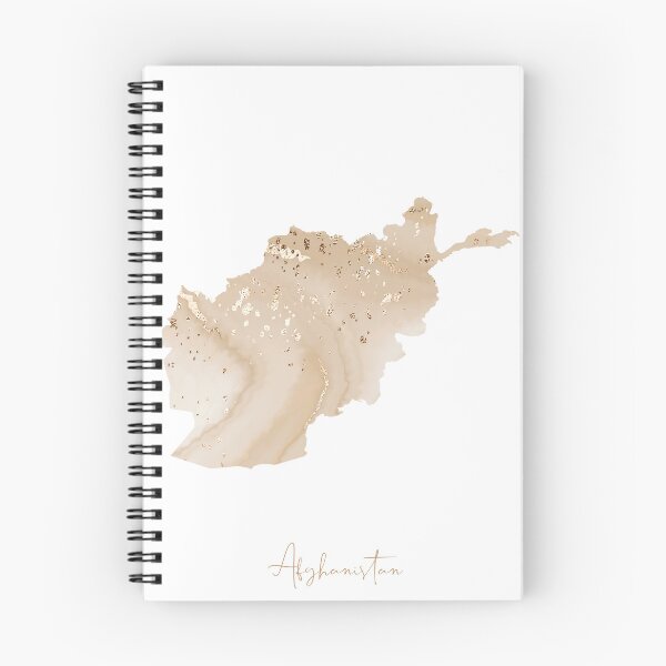 Item preview, Afghanistan Map Shades of Beige & Gold Watercolour  designed and sold by ARTZUROUK.