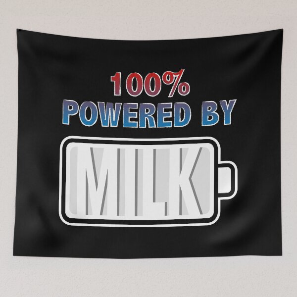 Item preview, 100% Powered By Milk designed and sold by Moodific.