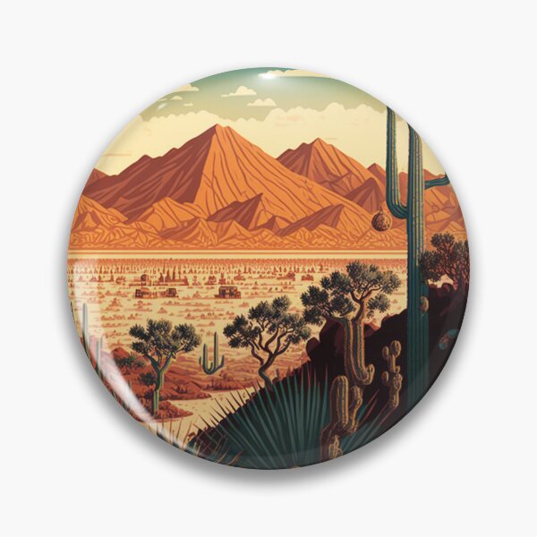 Item preview, Arizona Desert Phoenix Nature Art designed and sold by UncannyCanvas.