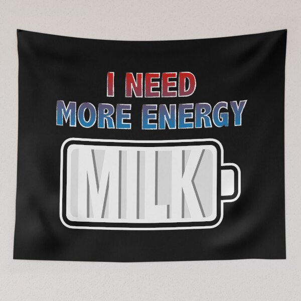 Item preview, I Need More Energy - Milk designed and sold by Moodific.
