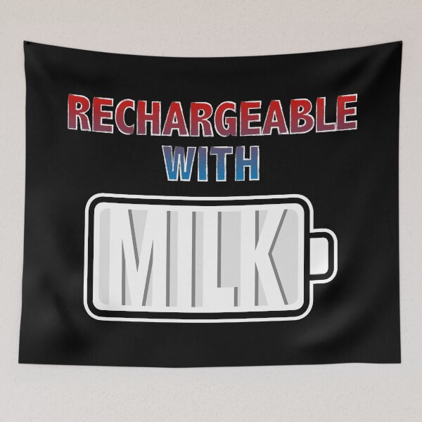 Item preview, Rechargeable with Milk designed and sold by Moodific.