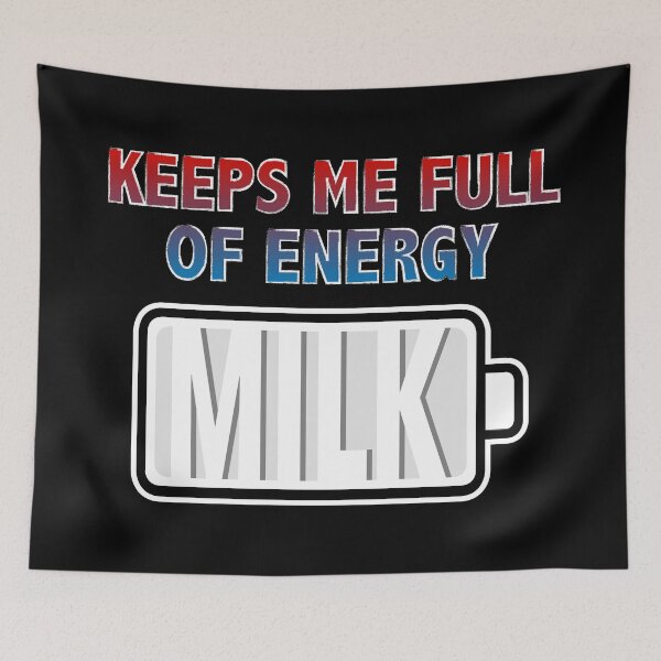 Item preview, Milk Keeps Me Full of Energy designed and sold by Moodific.