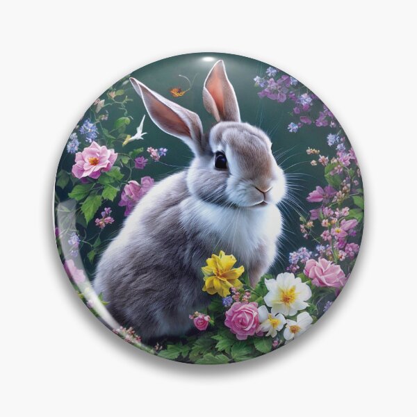 Artikelvorschau, sehr süßes Kaninchen in Blumen entworfen und verkauft von SBlagojevic.