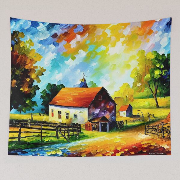 Item preview, Old Antique Farm Digital Art designed and sold by ArtsyWishesShop.