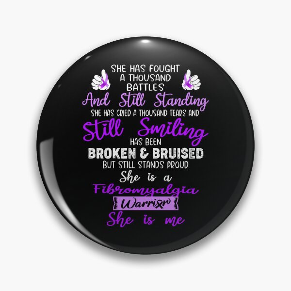 Item preview, Fibromyalgia Warrior SHE IS ME - Support Fibromyalgia Fighter Gifts designed and sold by Berriosly.