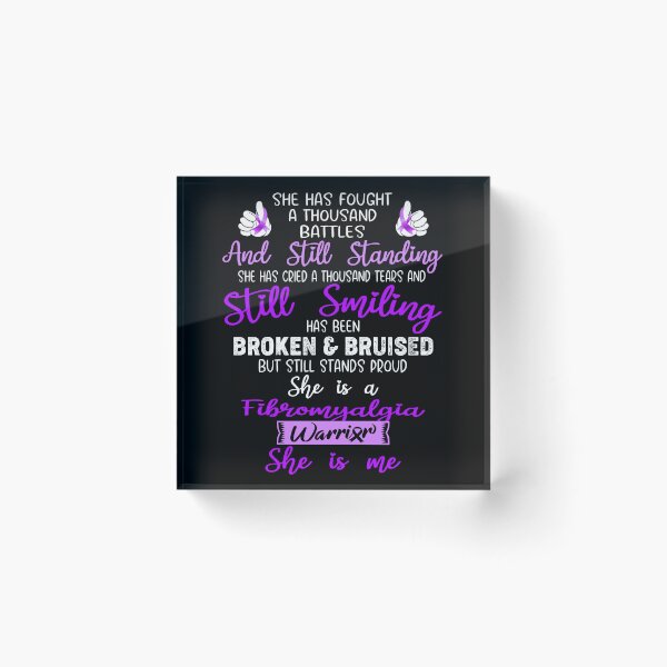 Item preview, Fibromyalgia Warrior SHE IS ME - Support Fibromyalgia Fighter Gifts designed and sold by Berriosly.