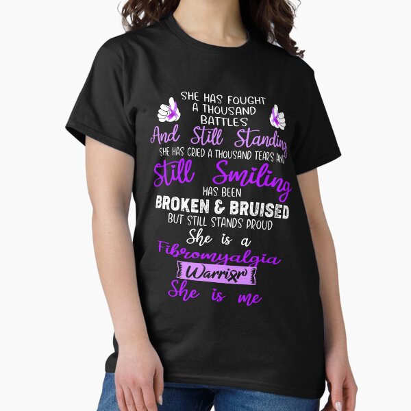 Item preview, Fibromyalgia Warrior SHE IS ME - Support Fibromyalgia Fighter Gifts designed and sold by Berriosly.