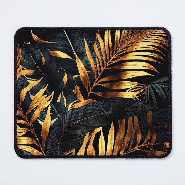 Item preview, Golden palm leaves pattern 3 designed and sold by Leedo-Store.