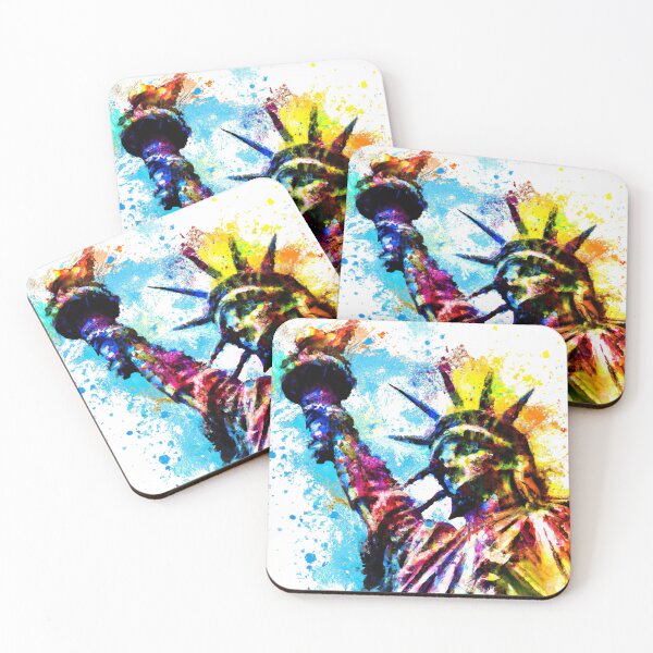 Item preview, Elegant Colorful Abstract Statue Of Liberty designed and sold by nicholekoch1.