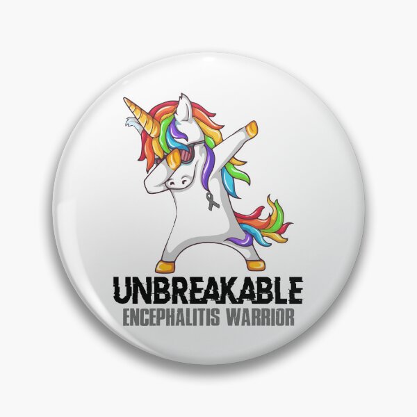Item preview, Encephalitis Awareness - Unicorn Encephalitis Warrior Ribbon UNBREAKABLE designed and sold by Fernandezf.