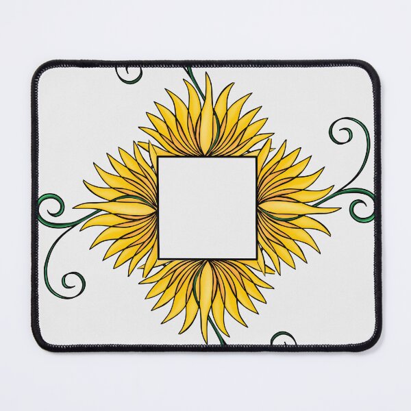 Item preview, Yellow Flower Frame designed and sold by lezell.