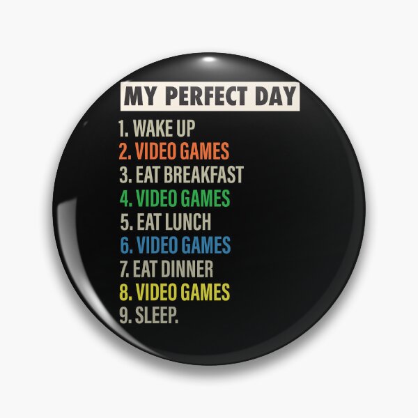 Aperçu de l'œuvre Perfect Day, c'est quand je joue à des jeux vidéo Drôle Cool Gamer & jeux vidéo Cadeau créée et vendue par Mannoucha ⭐⭐⭐⭐⭐ ( 1,978 reviews ).