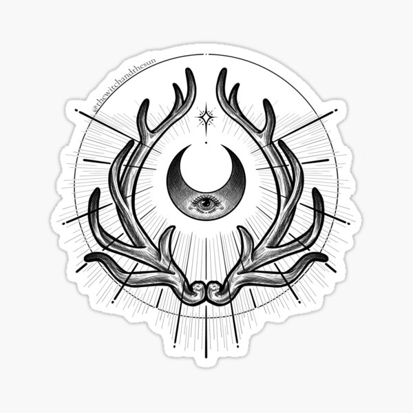 The Witch and The Sun Sticker