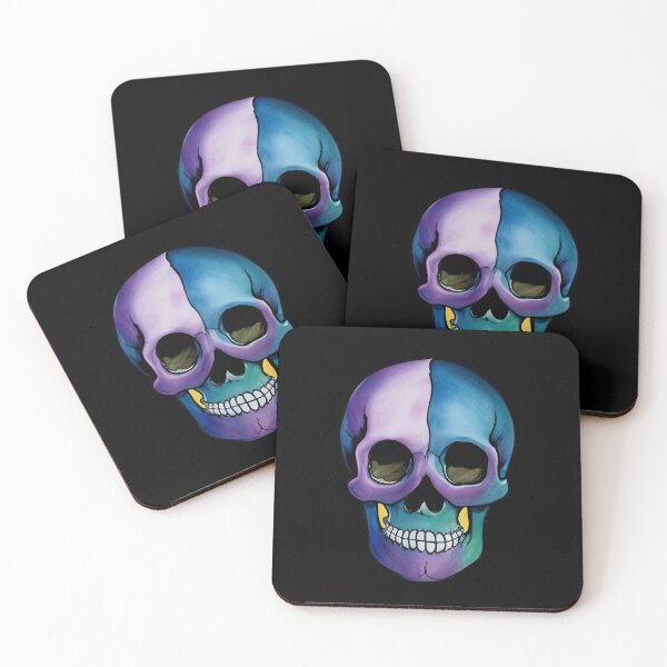 Item preview, COLORFUL  SKULL - WATERCOLOR PAINT  designed and sold by DanaMire.