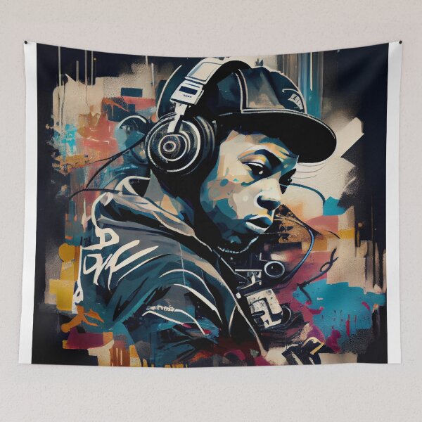 Artikelvorschau, Dj-Player-Graffiti 2 entworfen und verkauft von Leedo-Store.