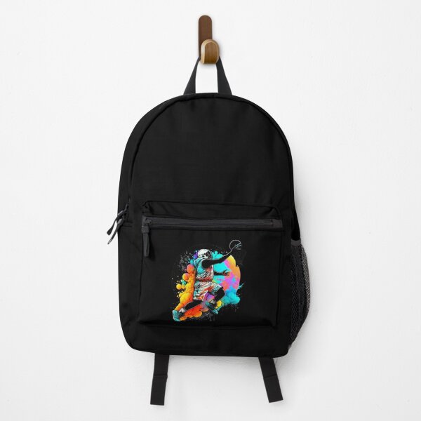 Item preview, COLORFUL ASTRONAUT PLAYING BASKETBALL in SPACE designed and sold by Zaak4.