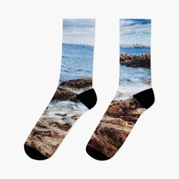 Item preview, Beautiful Rocky Beach Photography - Ocean Sea designed and sold by EnzoVectorism.