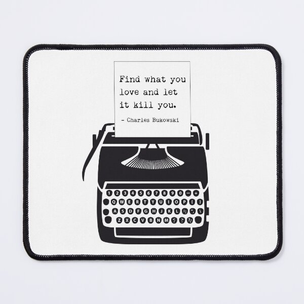 Item preview, Charles Bukowski Love Quote - Typewriter Quote  designed and sold by HeatherMoonArt.