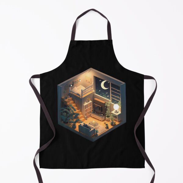Item preview, Moonlit Nights, Isometric Room designed and sold by Slice-Of.