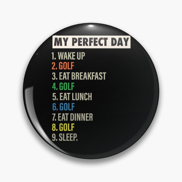 Item preview, Mi día perfecto es cuando juego al golf Regalo divertido y genial para golfistas y amantes del golf designed and sold by Mannoucha ⭐⭐⭐⭐⭐ ( 1,978 reviews ).