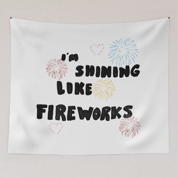 Item preview, Shining like fireworks designed and sold by nothing rhymes with orange.